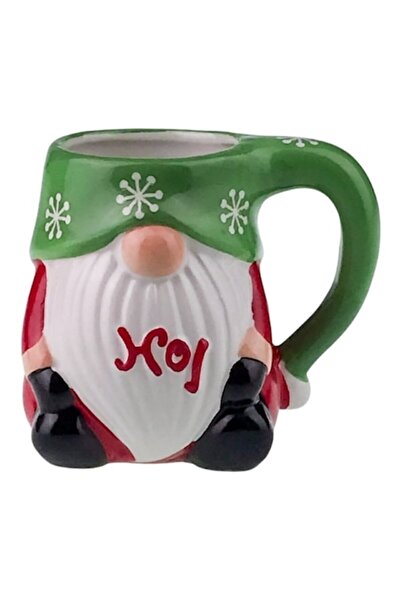 OEM Κεραμική κούπα με τον Άγιο Βασίλη και το καπέλο που καλύπτουν τα μάτια, 9...