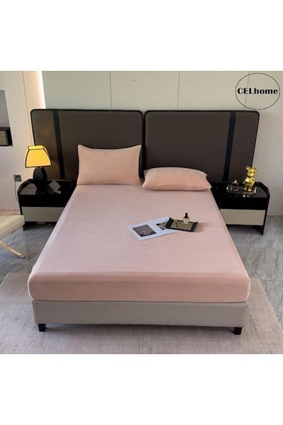 celhome Set lenjerie pat catifea 3 piese –
