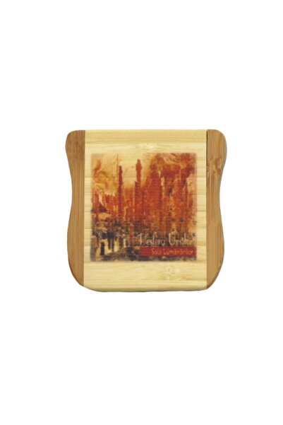 OEM Pocket Mirror with Wooden Case, Pestera Ursilor, 8x11cm, Multicolor, M3