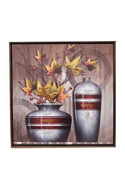 OEM Πίνακας σε καμβά με εφαρμοσμένα φύλλα, 62x62εκ.