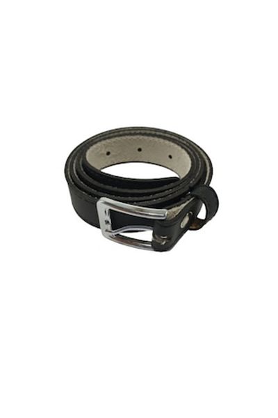 OEM Curea din piele pentru femei, fabricată în România, neagră, lățime 2 cm