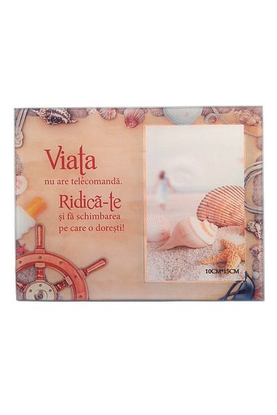 OEM Rama Foto, Sticla, Mesaje Motivationale, 10x15cm, Multicolor, M3
