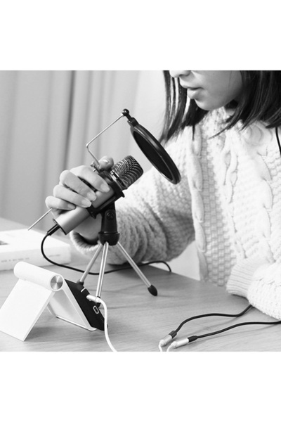 Ugreen Rozdzielacz przejściówka mini jack 3.5 mm - 2 x mini jack 3.5mm mikrofon i słuchawki czarny