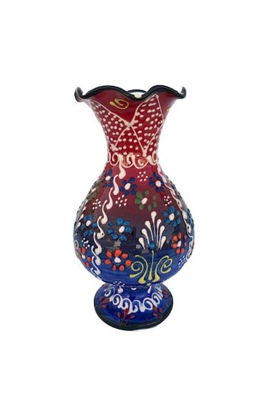 OEM Ceramic Vase with Floral Pattern, M6, 9x17 cm