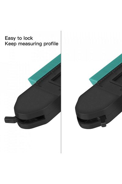 MIMIVIVA Flexible measuring tool for all contours MIMIVIVA, plastic/metal, black/turquoise, 127 mm