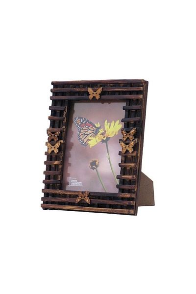 OEM Photo Frame, Wood, Butterflies, 13X18cm, Brown
