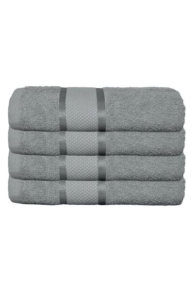 OEM Set 4 Bath Towels, Cotton, 400g/m², 70x140 cm, Gray