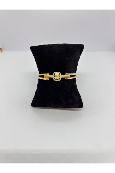 Constanza Exclusive 22 Ayar Altın Kaplama Baget Taşlı Özel Tasarım Kelepçe 565