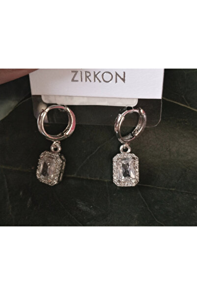 Monalisa Home أقراط فضية اللون فاخرة ذات شكل مبهر