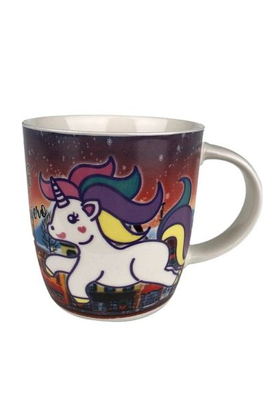 OEM Cana cu unicorn, ceramica, 8X9 cm, M4