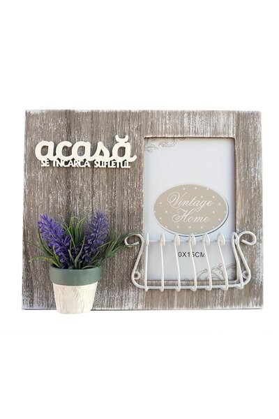OEM Photo Frame with Lavender and Grid - With You I'm Home