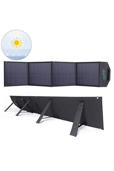CHOETECH Încărcător solar pliabil 100W USB-C 2xUSB PD QC Negru