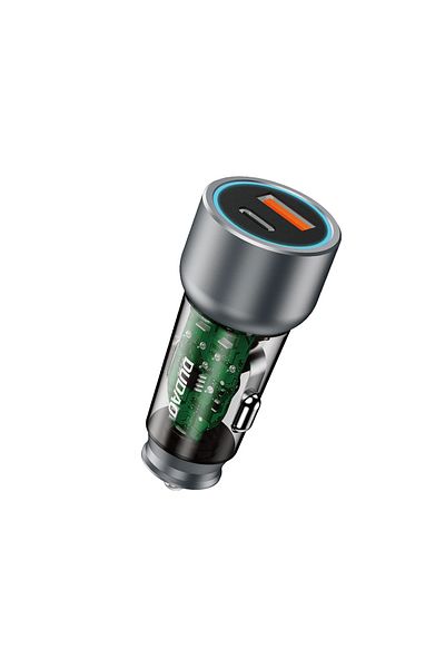 DUDAO Încărcător auto R4T 30W USB-A USB-C - Gri