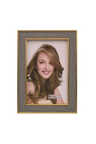 OEM Photo Frame, Wooden, Two-Tone, 13x18cm, M1, Brown-Gold