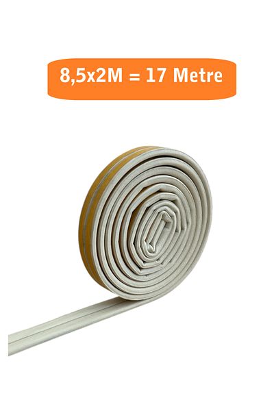 HOMDEP Door Window Wick Adhesive (White) Door Window Tape Tapes 8.5X2 Meters= 17 Meters