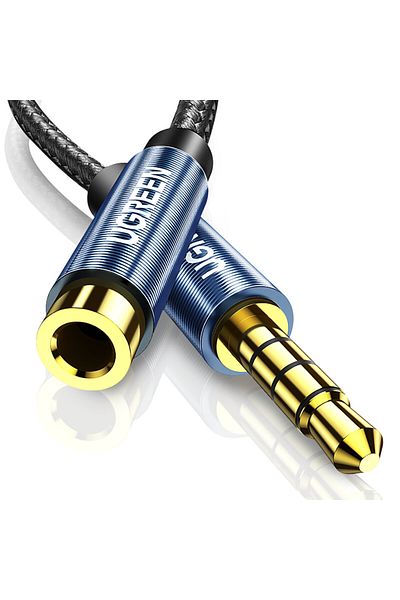 Ugreen Adaptor cablu prelungitor pentru căști mini jack 3.5mm 0.5m albastru