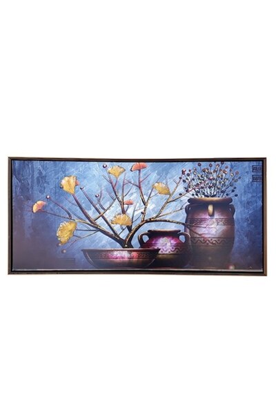 OEM Tablou, Rama Plastic, 92x42cm, Multicolor, Flori Uscate M5
