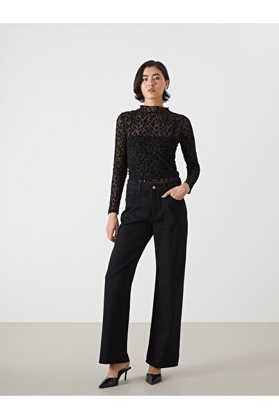 LC Waikiki Black Baggy Fit Women's Jeans