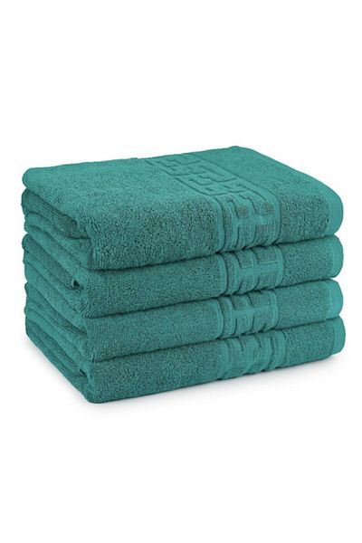 OEM Set 4 Towels Green 70x140cm 100% Cotton 550gr