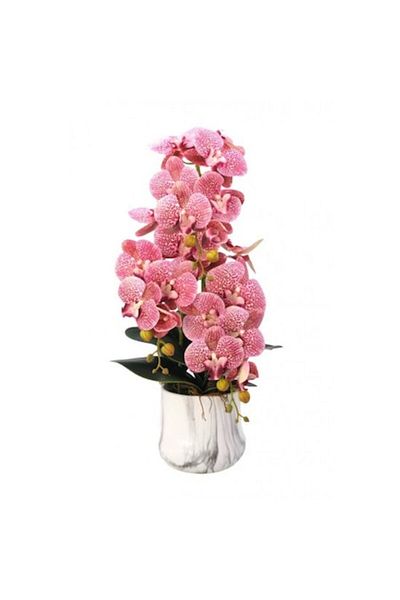 OEM Artificial Orchid in Pot, PVC/Ceramic/Textile 60x14 cm Pink