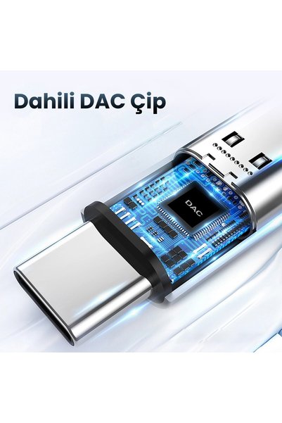Generic Brand Type-C to 3.5mm Jack Aux Audio Converter Converter Cable Adapter with Dac Chip