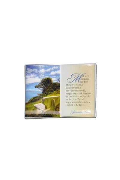OEM Pen Holder with Biblical Texts in Hungarian, 10x8cm, M4