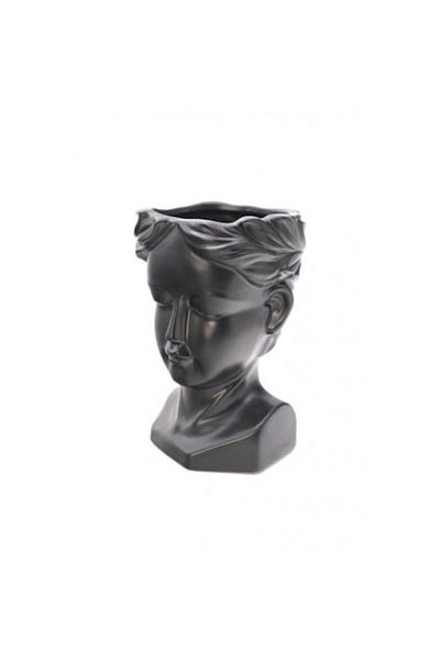 OEM Vaza decorativa chip baietel, ceramica 22x13x13 cm gri