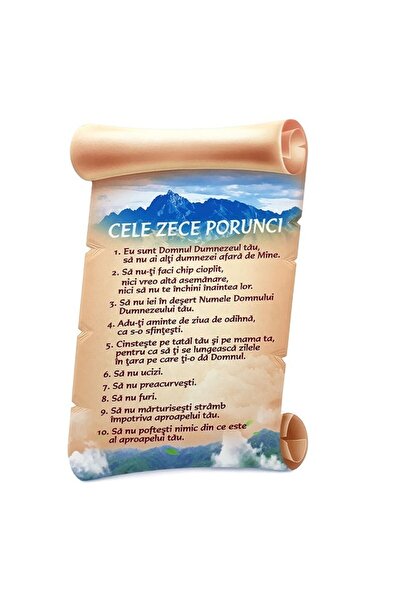 OEM Ceramic Wall Decoration in Papyrus Shape with Religious Quotes, M3, 14x21 cm