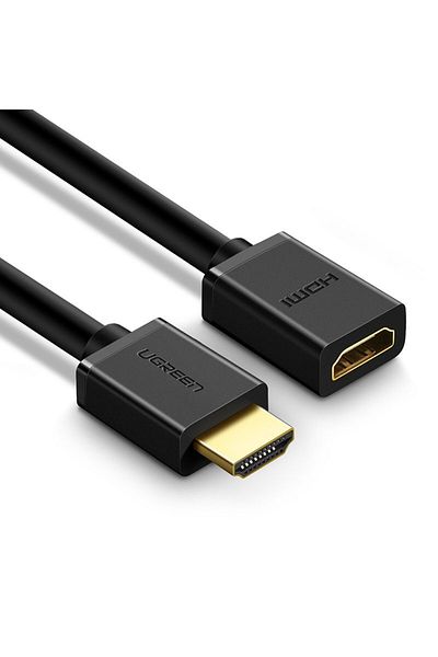 Ugreen Adaptor cablu HDMI 4K 10.2 Gbps 340Mhz, cablu prelungitor 0.5 m, negru