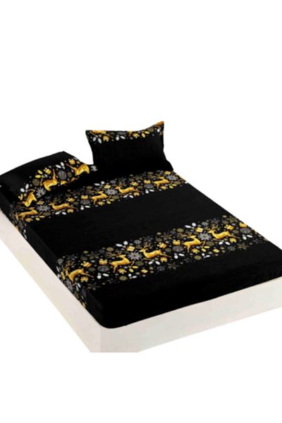 JOJO HOME Bed Sheet and 2 Pillowcases Set, Jojo Home, Finet, 2 Persons, 3 Pieces, Elegant Print, 180x200cm, Mu
