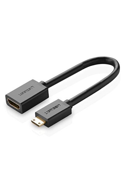 Ugreen Przejściówka adapter kabel HDMI żeński - mini HDMI męski 4K 60Hz HEC ARC 22cm czarny