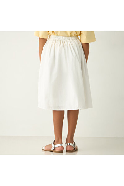 ELIGO Lace Detail Skirt with Semi-Elasticated Waistband