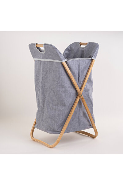 homez Laundry Bamboo X Frame Hamper