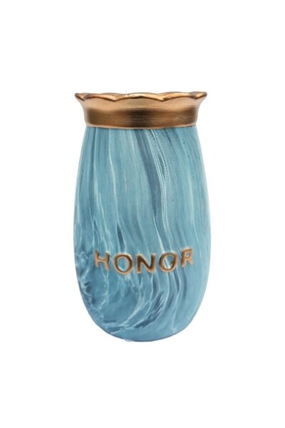 OEM Vază ceramică gradient, 22 cm, albastră