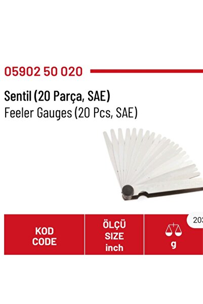 İzeltaş سينتيل (20 قطعة، SAE) بوصة