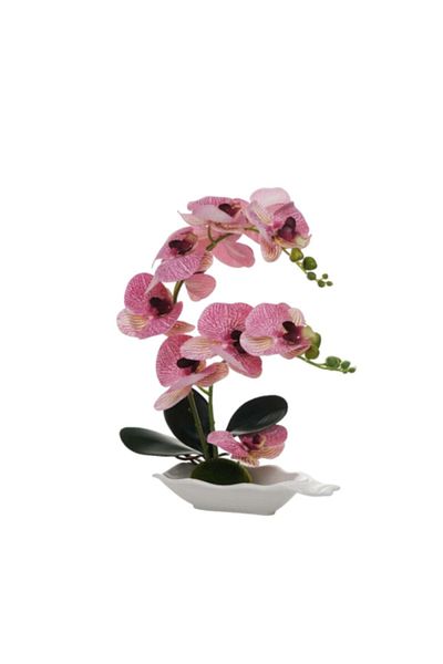 OEM Orhidee artificiala la ghiveci, pvc/ceramica 32x25x12 cm multicolor M2