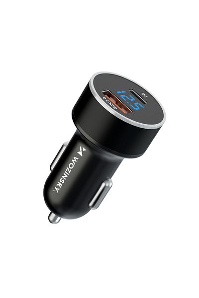 WOZINSKY Încărcător auto pentru brichetă USB-C USB-A 36W Negru