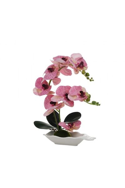OEM Orhidee artificiala la ghiveci, pvc/ceramica 32x25x12 cm multicolor M2