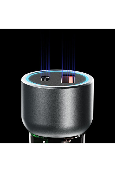 DUDAO Încărcător auto R4T 30W USB-A USB-C - Gri