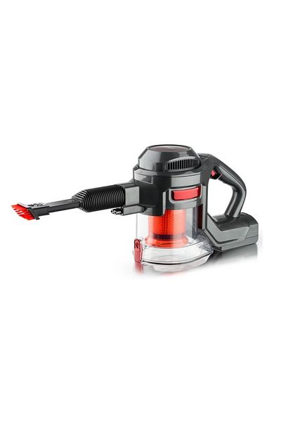 divendi-ro Aspirator fără fir și fără sac, RAF R8667, 100 W, 2 accesorii, filtru HEPA, negru-roșu