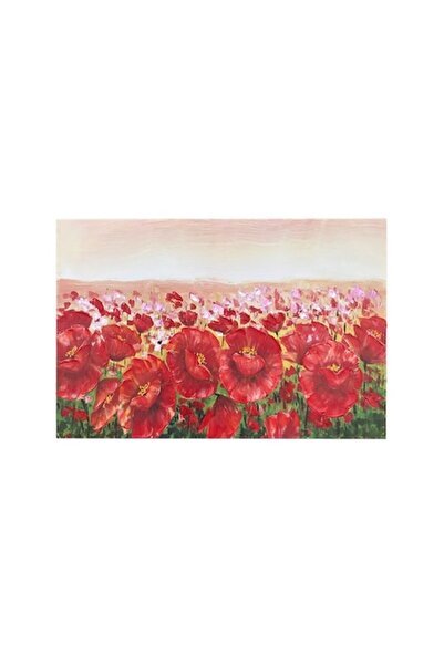 OEM Tablou din Panza, Rama Lemn, 60x90cm, Multicolor, Flori de Camp