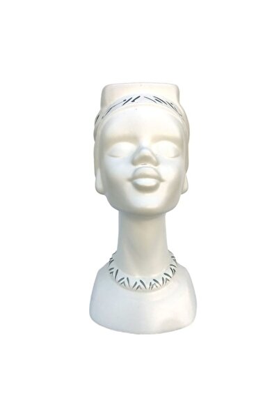 OEM Vază ceramică în formă de femeie cu coc, M4, 15x30 cm