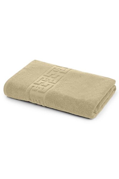 OEM Bath Towel, Cotton, Greek Border, 500g/m², 70x140cm, Cream