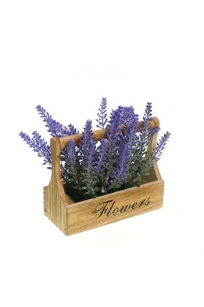 OEM Decorative Artificial Lavender in Pot, 16x7x13 cm Purple