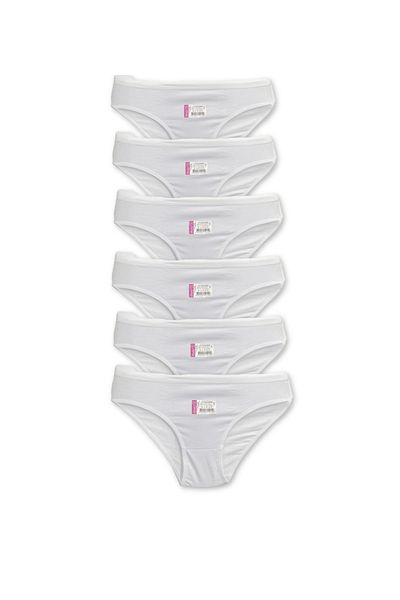 Yaldızlı 6-Pack of Plain Bikini Panties