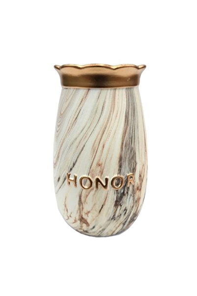 OEM Ceramic vase with gradient, text 'Honor', 11x18 cm, NJB-542