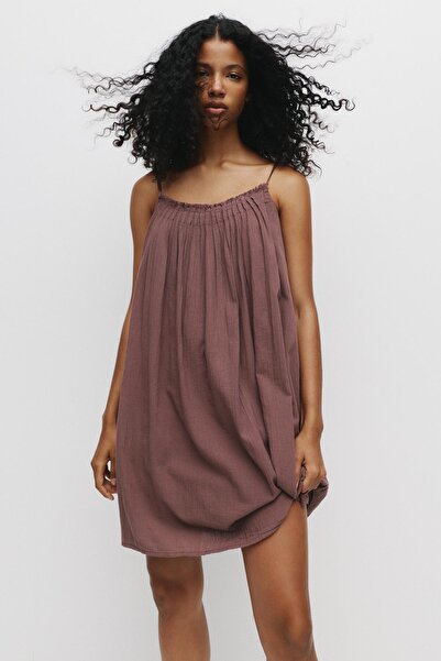 Pull & Bear Rustik kısa elbise