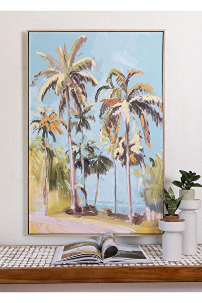 The Mia Palm Kanvas Tablo 80x120 cm TBL0086