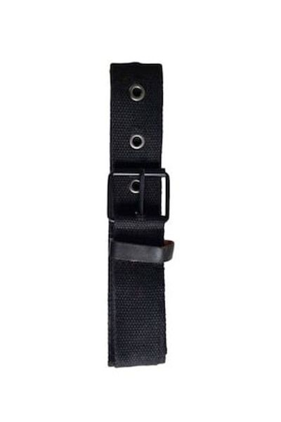 OEM - Canvas Belt, Metal Buckle, Length 120cm, Width 4cm, Black