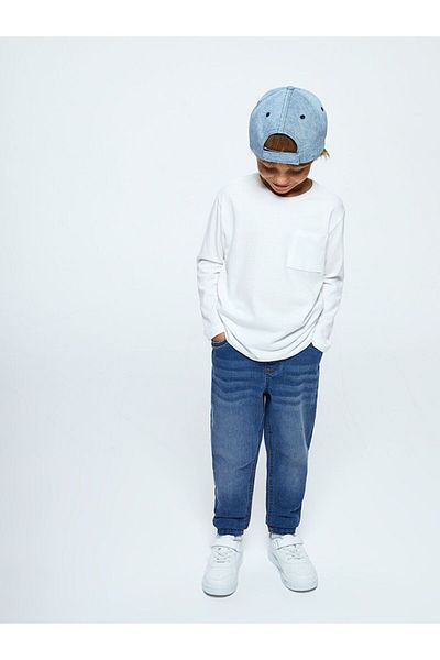 LC Waikiki Lcw Kids Elastic Waist Basic Baby Boy Jean Trousers